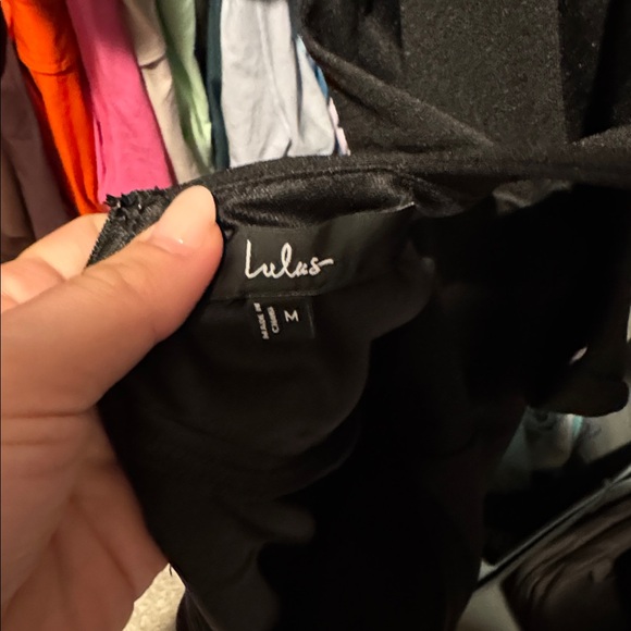 Lulus Keep You Enchanted Black Cutout Halter Mermaid Maxi Dress - Size M - Picture 5 of 6